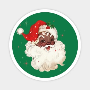 Retro Black Santa Claus Mid Century Modern Cute Santa Claus Magnet